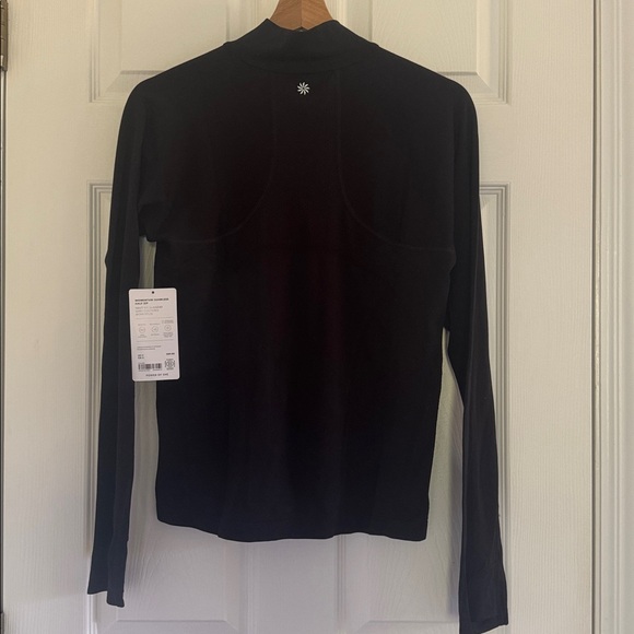 Athleta Black Long Sleeve Up Momentum Half Zip - Picture 9 of 10